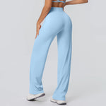 High Waist Wide Leg Yoga Pants Leggings Women Sports Fitness Bell-bottoms Female High Elastic Push Up Gym Workout Flared Pants