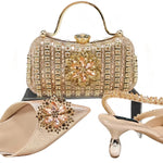 Doershow Lastest Italian Design Fashion Style Ladies Shoes with Matching Bag Set 2024 Nigerian Shoes and Bag SetHKK1-6