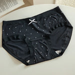4pcs New Arrival Mid Waist Dot Print Underwear Ladies Sexy Panties for Women Comfortable Girls Briefs Intimates Lingerie