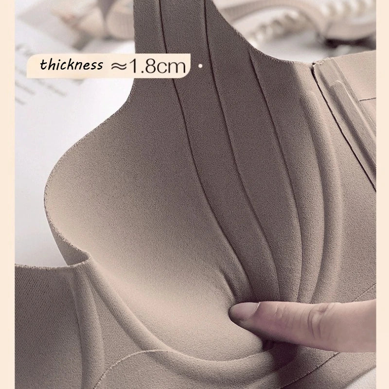 Comfortable Bra Seamless Bra Women's Large Cup Anti-sag Comfort Bras Soft Underwire SupportBreathable Bra 2025