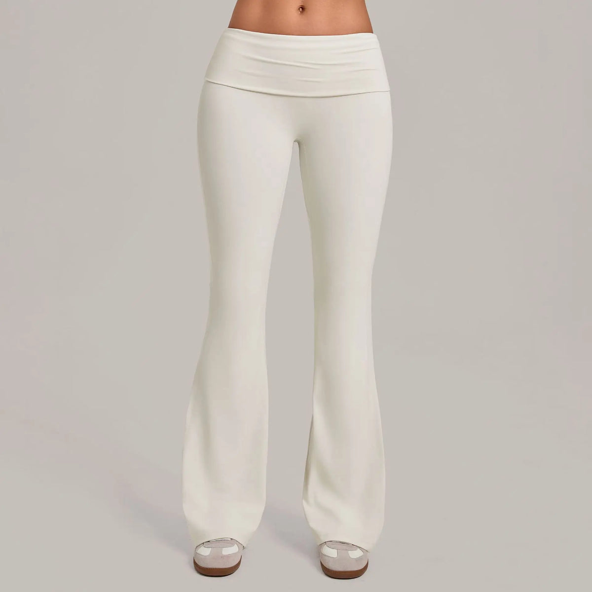 Women's Seamless Yoga Pants Sports Fitness Training High-Waist Hips-Lifting Flare Leggings Workout Gym Running Slim Fit Pants