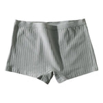 Women Underpants Seamless Mid Waist Cotton Solid Color Stretchy Boxers Anti-exposure Moisture-wicking Briefs Women Daily Wear