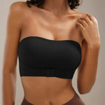 Comfort Tube Top Strapless Bra for Women Push Up Non-Slip Bandeau No Underwire Front Closure Bralette