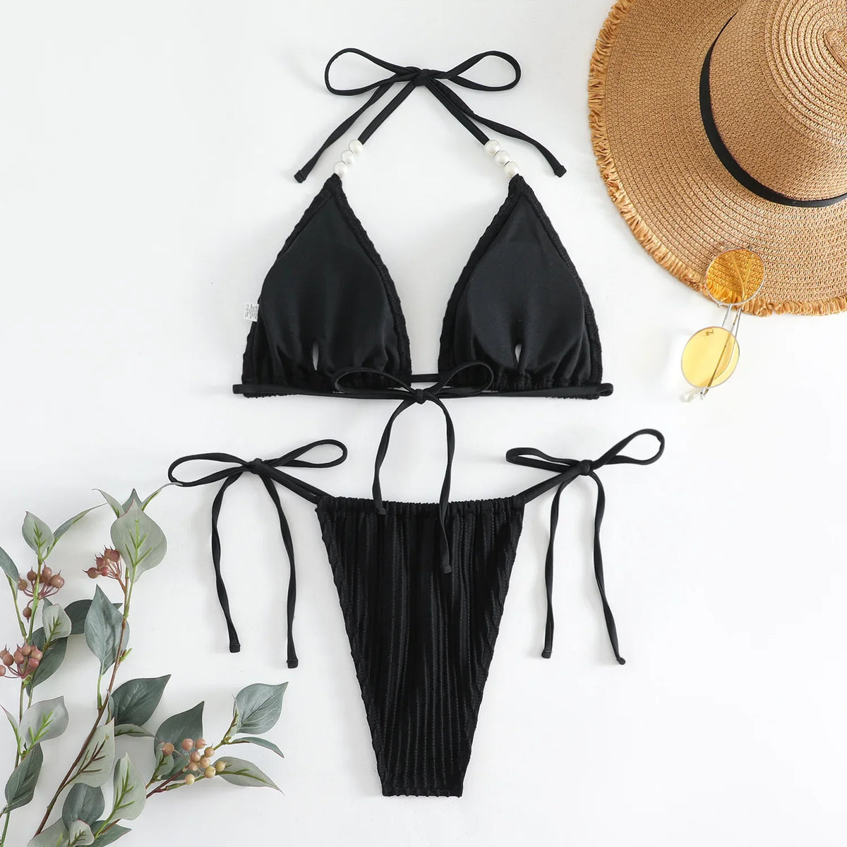 Sexy White Micro Bikini Women Swimsuit Swimwear Triangle Biquini Thong Bikinis Set White Swimming Female Bathing Suits Beachwear
