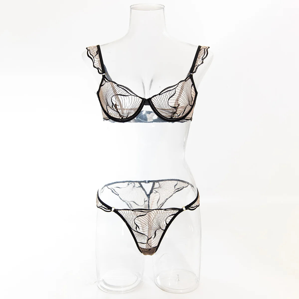 Summer Beachwear Lingerie Large Bust Minimizer Light Support Gathering Wirefree Anti-Sagging Comfort Bra Set AU MOYISU Panty F