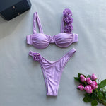 DEKA Brazilian Micro Floral Bikinis Set New Women Thong Swimsuit Sexy Female Push Up Swimwear Bathing Biquini Swimming Suits