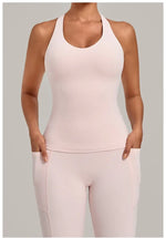 Women's Seamless Yoga Vest Sports Fitness Gym Beauty Back Top Nude Slim Fit Training Running Workout Vest