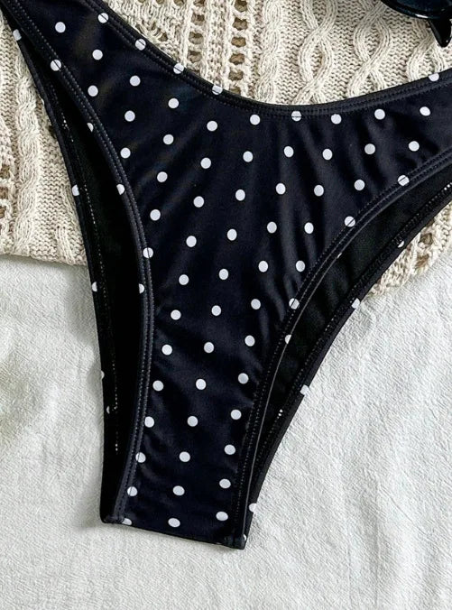 XS - L Polka Dot Bandeau Bikini Women Swimwear Female Swimsuit Two-pieces Bikini Set Brazilian High Cut Bathing Suit Swim Lady
