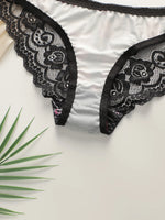 Ultra thin lace printed flower set with steel ring bra, sexy Lingerie women's underwear A3110