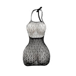 Sexy Women Fishnet Hollow Out Cover Up Dress See Through Bodycon Beach Swimwear Summer Style