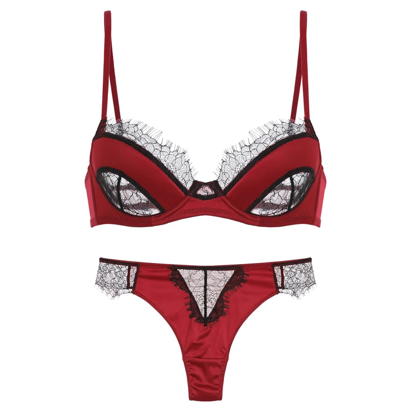 French Brief Sets Lace Lingerie Bra for Women Ultra-thin Bra Set for Women Sexy Lingerie Set Womens Lingerie Set 2026
