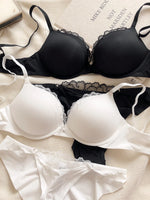1 Set/Europe Women Underwear Set Sexy Push Up Bra and Panties Set Lace Romantic Comfort Lingerie Adjustable Straps Brassiere Set