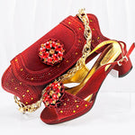 doershowItalian Shoe and Bag Set New 2024 Women Shoes and Bag Set In Italy olive Italian Shoes with Matching Bag HMP1-16