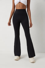 DIAS FIT JOY Peach flared pants for women's yoga high waisted and hip lifting tight pants wide leg fitness pants quick drying