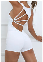 Padded Jumpsuit Sport Women Yoga Bodysuit Fitness Wear Gym Sportswear High Elastic Workout Running Clothes
