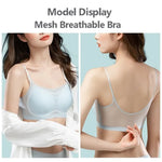 Summer Ice Silk Seamless Ultra-thin Ice Silk Bra Lifting Bra M-4XL Women's Sports Bra Wireless Underwear Air Cooling Brassier