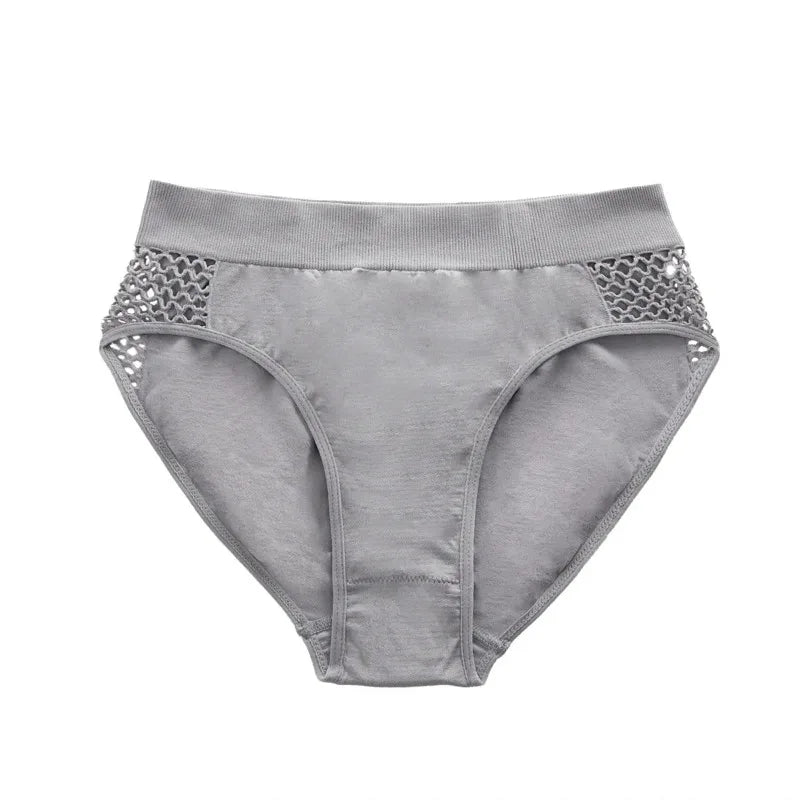 3/4pcs/pack Mid Waist Seamless Women Panties Underwear Solid Breathable Comfortable Female Underpants Soft Lingerie Lady Briefs