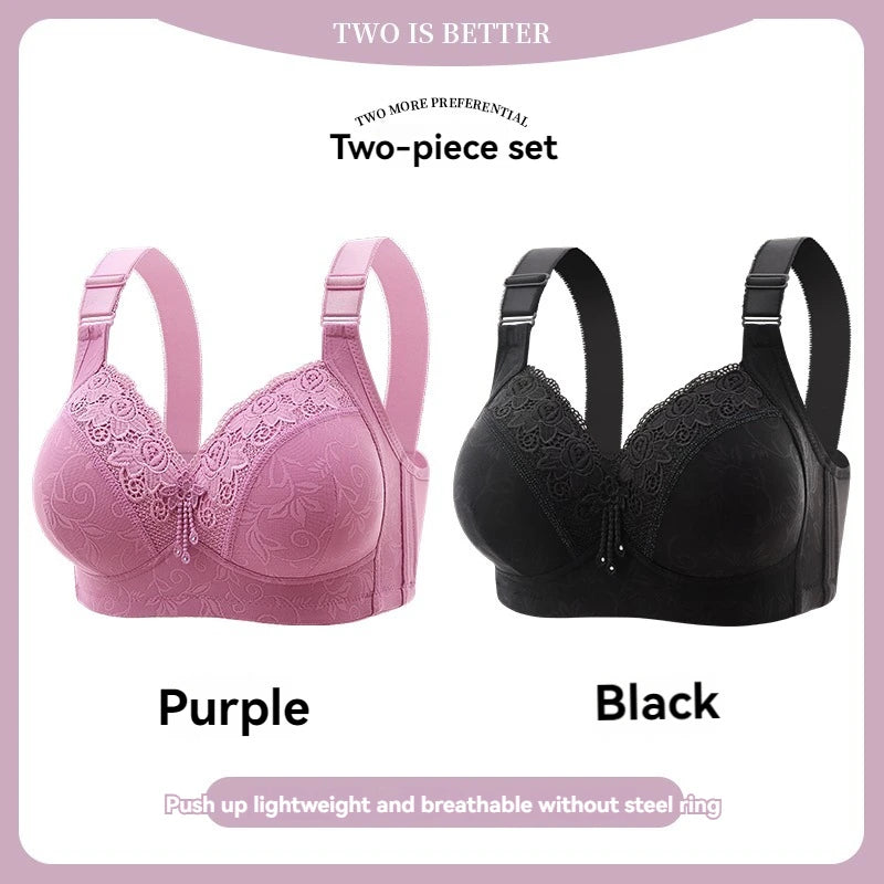 Womens Lace Bras Ultra-Thin Perspective Bralette Deep V Bra Sexy Lingerie Tops Plus SizeCup Mom's underwear active bra