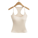 Soft Blush Pink Tank Top For Women Slim Fitted Design Stretchy Fabric Seamless Comfort For Casual Outings Or Light Workouts RSEZ