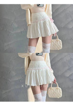 Design Sense Pure Love Girl Pink Cake Skirt Exquisite Sweet Lace Splicing Pleated Skirt Short Skirt Sweet Korean Women 2QEB
