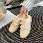 Retro Hook Loop Flat With Sneakers Suede Leather Round Toe Casual Outdoor Fashion Pink Solid Women's Sports Shoes 2026 Newest