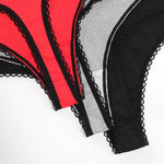 3pcs/pack Low Waist Floral Fashion Sexy Lace Women Panties Underwear Elegant Sexy Lingerie Breathable Comfortable Lady Briefs