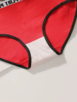 Women's High Waist PantiesLetter Elastic Waistband Soft Ribbed Fabric Comfortable Briefs for Daily Wear women bra K2809