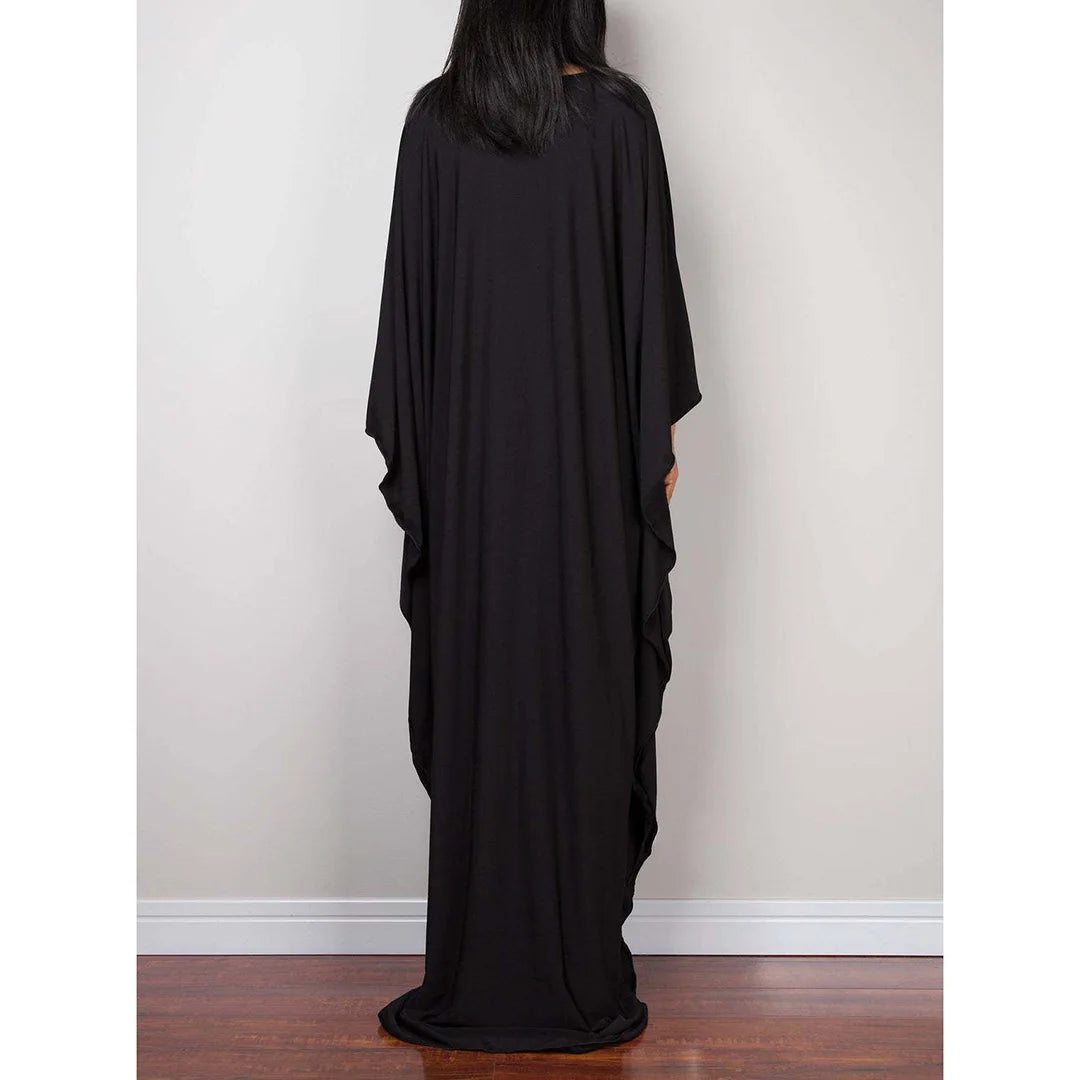 Greek Goddess Long Dress Batwing Sleeve Tunic Beach Cover Up Cover-ups Beach Dress Beach Wear Beachwear Kaftan Maxi Dress V4427