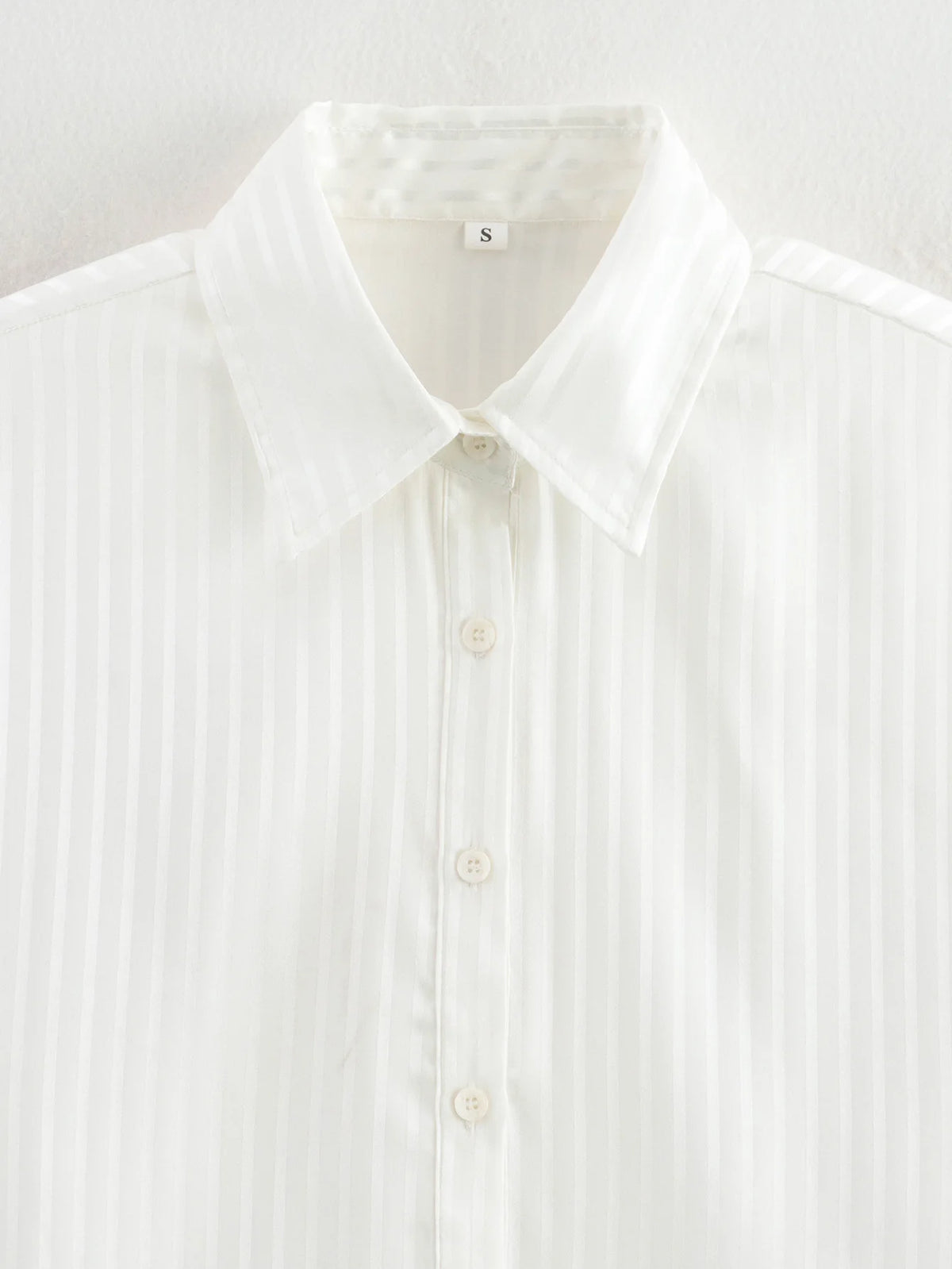 Foridol White Striped Blusas Para Mujer Spring Summer Casual Women Shirt Single Breasted Long Sleeve Loose Shirts Blouses 2025