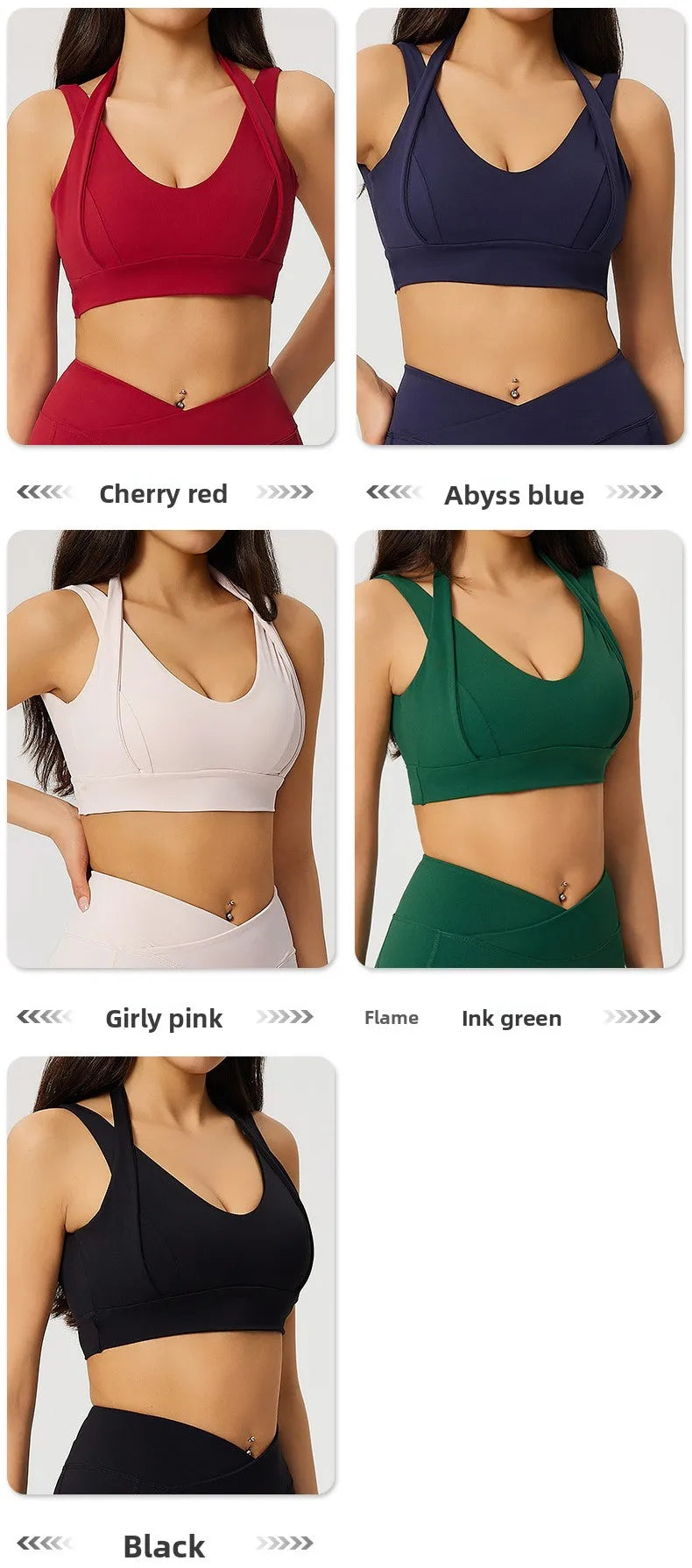 High Strength Gym Top Women Sports Bra Running Back Cross Yoga Bra Breathable Sports Underwear Women Fitness Workout Top Women