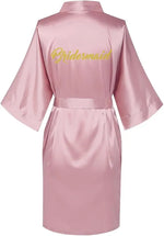 Women Bridal Robe For Bride And Bridesmaid Getting Ready Wedding Party Bathrobe