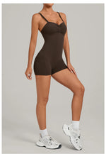 Womens Two Way Wear Bodysuit Sleeveless Yoga Stretch One Piece Romper Sexy Fitness Side Pockets Sportwears Bodysuit