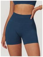 High Waist Shorts Seamless Yoga Shorts Workout Fitness Lift Peach Butt Fitness Tight Gym Running Body Shaper Pants Ribbed Shorts