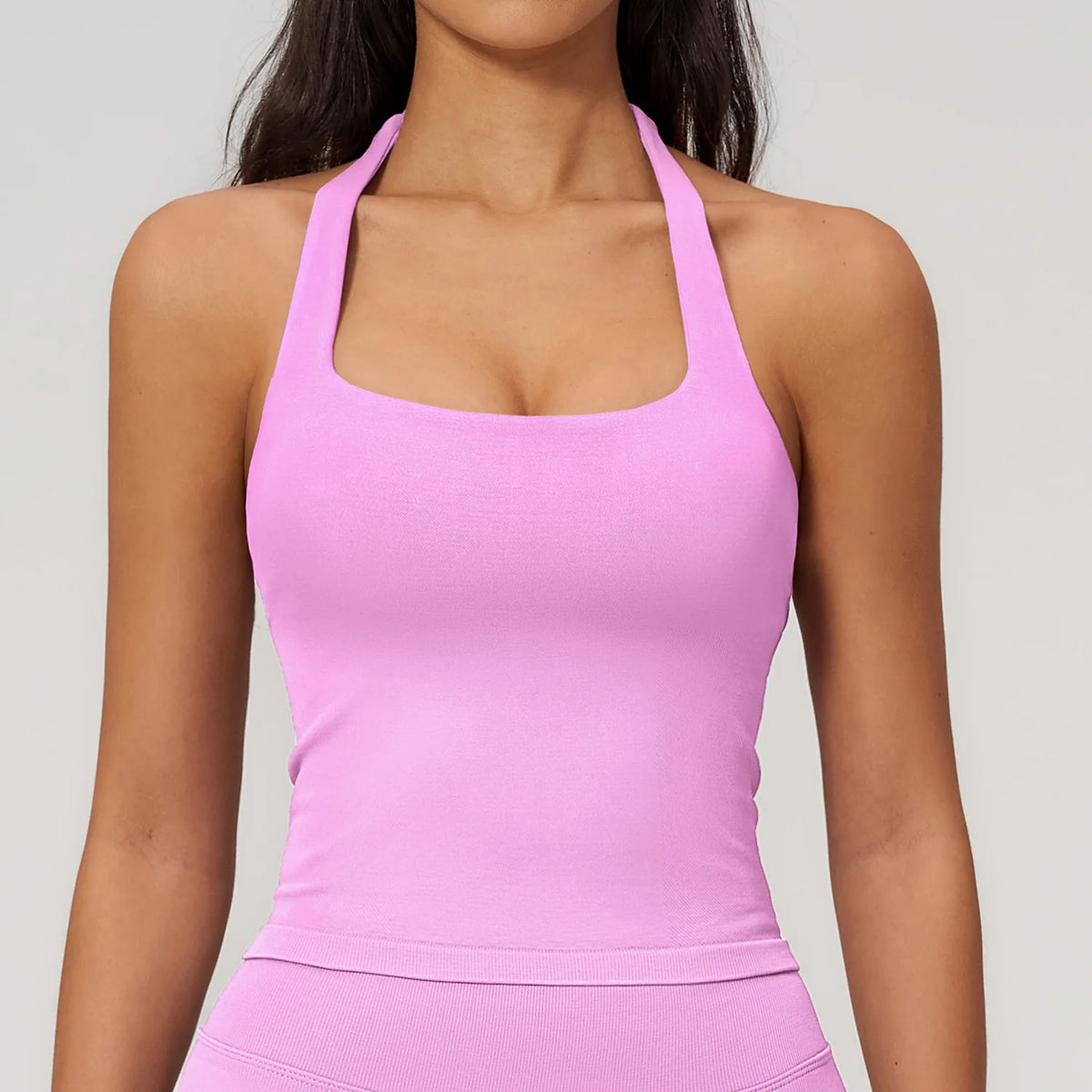 Hanging Neck Yoga Sports Bra Summer Shock Proof Gym High Strength Workout Fitness Underwear Push Up Top Yoga Bra Running Vest