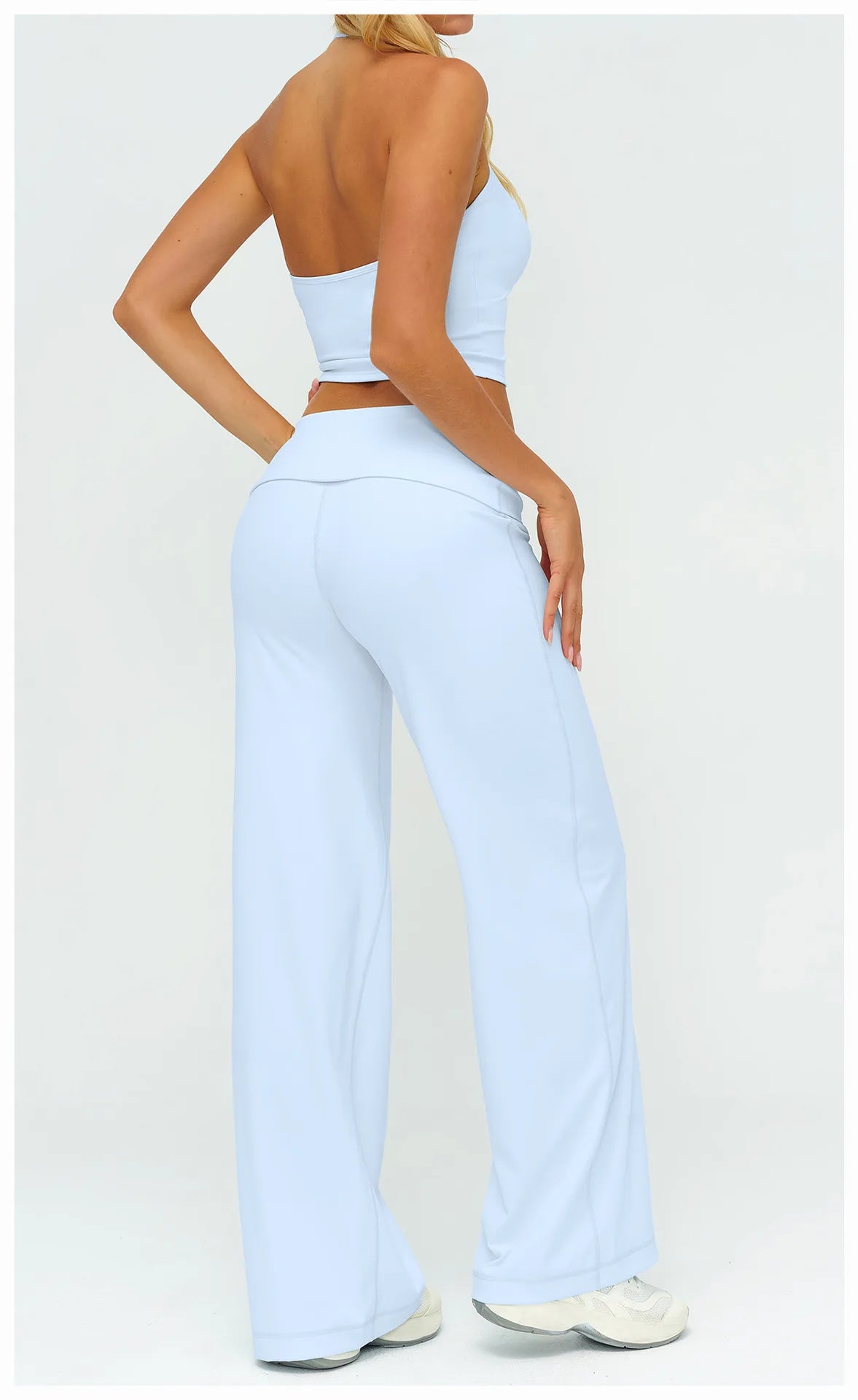 Yoga Pants Women High Waist Fitness Sports Flared Trousers Gym Workout Jogging Wide Leg Pants Female Dance Sports Flared Pants