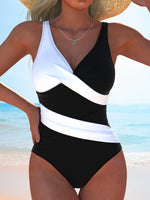 sexy Pink Floral Print Patchwork Swimwear Women 2026 V Neck Cross Tummy Control One Piece Swimsuit Beach Bathing Suit Swimwear