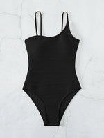 2026 Plain One Shoulder Swimsuit One Piece Solid Swimwear Women Sexy Bathers Bathing Swimming Swim Suit Female Beachwear