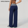 Straight Leg Flared Pants Women's Yoga Bell Bottom Gym Workout Leggings Female Naked Feel Pilates Running Sports Flared Trousers