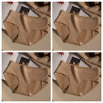 4Pcs/Set Cotton Panties Women Mid Waist Briefs Breathable Intimates Breathable Comfort Underwear M-2XL Soft Panties