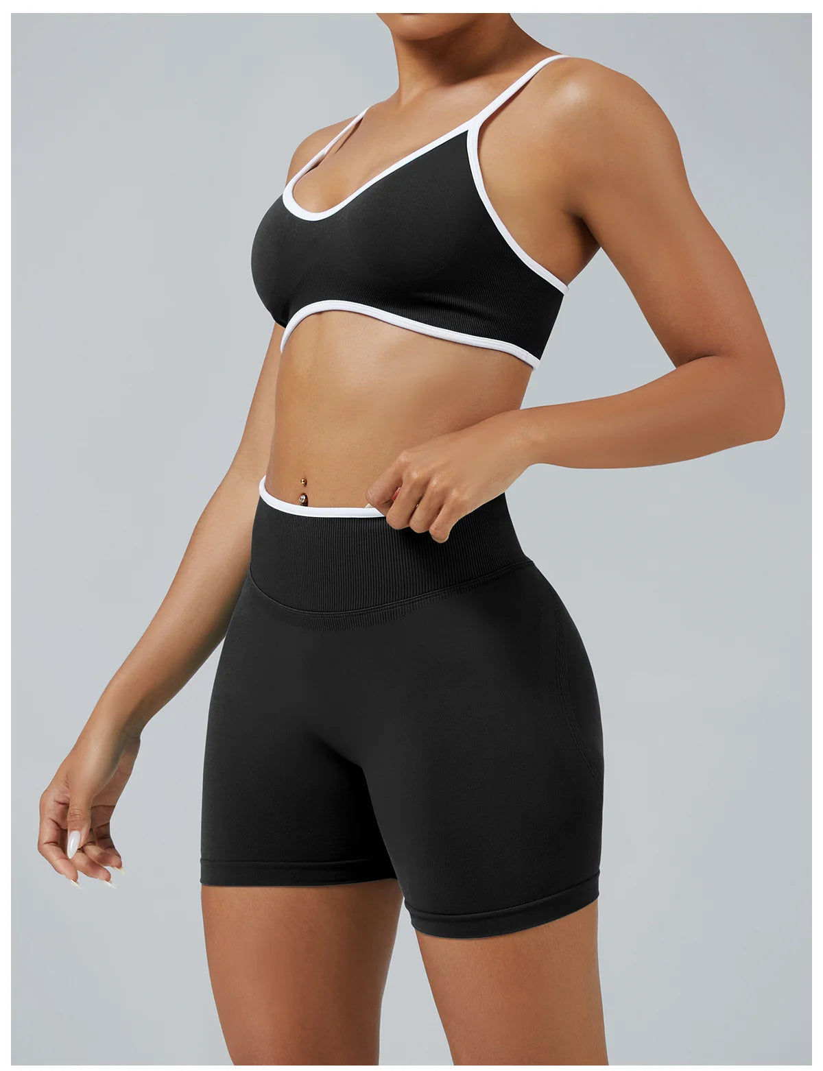 2PCS Yoga Suit Seamless Sports Set Gym Outfits Women Tracksuit Running Workout Clothes Sports Bra Athletic Wear Yoga Clothing