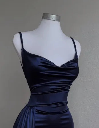 Y2k Hot Girls Pleated Spaghetti Strap Dresses Women Solid Color Sexy Backless Package Hip Slim Slit Long Dress Female Streetwear
