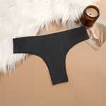 3PCS Seamless Maillard Panties Ultra-thin Brazilian panties Women Ice Silk Underwear Sexy Panty Low Waist G-string Female Solid