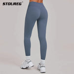 Women's Gym Yoga Pants Nude Feeling Sports Clothes Elastic High Waist Buttock Lifting Sports Fitness Tight Sweatpants