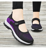 Women Shoes Breathable Vulcanized Shoes Purple Women Sneakers Fashion Breathable Mesh Casual WalkingWomen Work