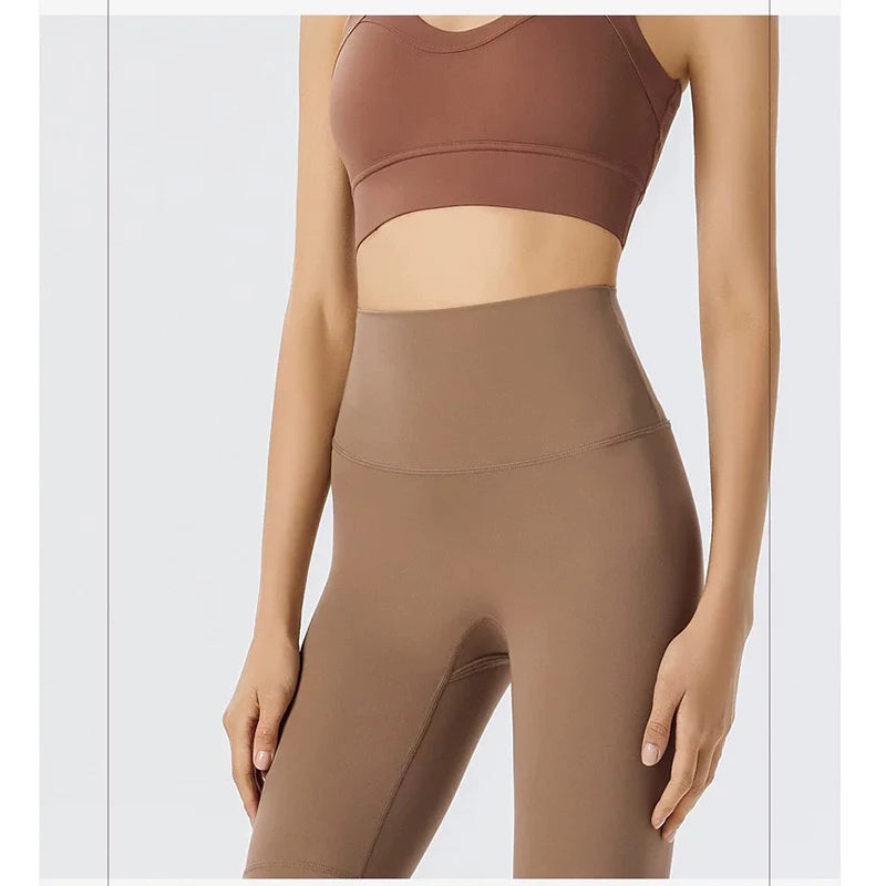Women's High-Quality Yoga Exercise Shorts Quick Drying Nude Sports Running Fitness Shorts for Active Women