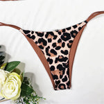 Halter Splicing Leopard Bikinis 2026 Satin Bikini Female Swimsuit Women Swimwear Two-pieces Bikini Set Micro Bathing Suit Swim