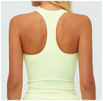 Woman Yoga Tank Top Gym Clothes Removable Chest Pad Fitness Bra Workout Halter Top Activewear Sexy Pilates Sports Vest Underwear