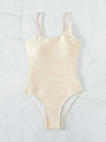 2026 Plain One Shoulder Swimsuit One Piece Solid Swimwear Women Sexy Bathers Bathing Swimming Swim Suit Female Beachwear
