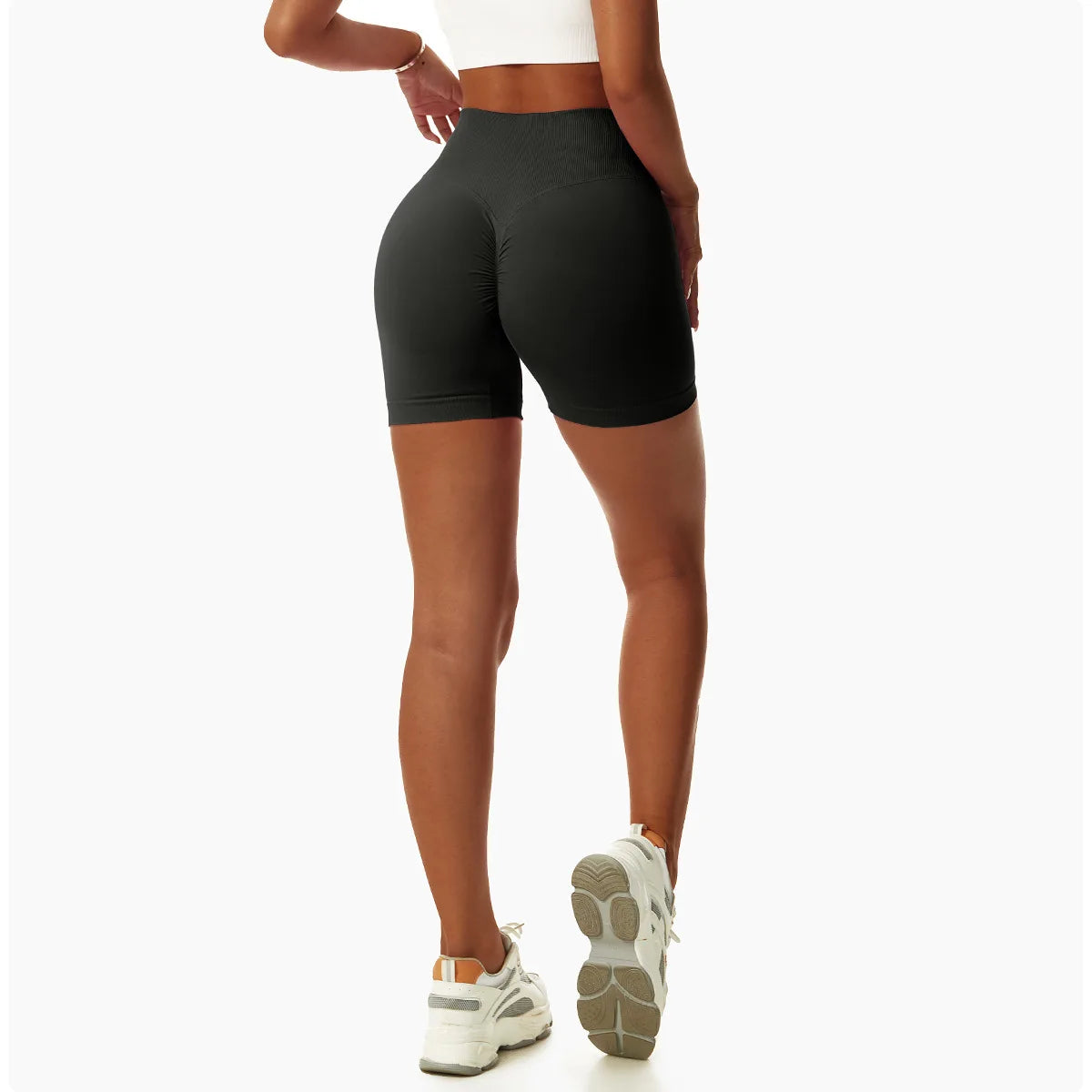 Summer Seamless High Waist Yoga Shorts Elasticity Sports Leggings Women Breathable Cycling Shorts Buttock Lift Gym Shorts Women