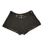 Women´s Beach Shorts Knit Crochet Cutout Bathing Suit Bottoms Drawstring Beach Board Shorts Summer Hot Shorts Streetwear